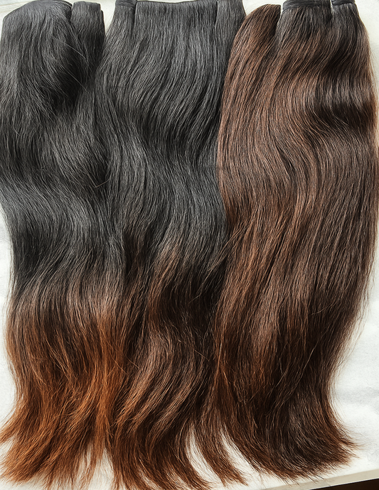 2-Tone Ombre RAW Hair - Wavy 2A