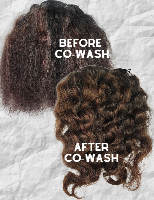 2-Tone Ombre RAW Hair - Wavy/Curly Coarse