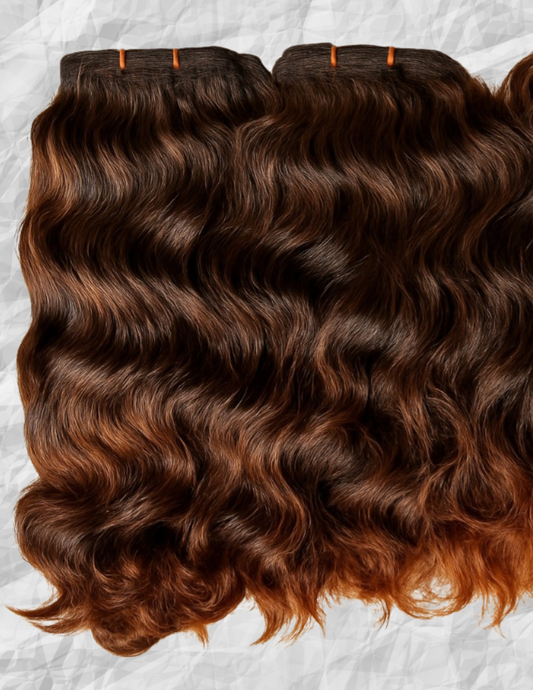 2-Tone Ombre RAW Hair - Wavy/Curly Satin Soft
