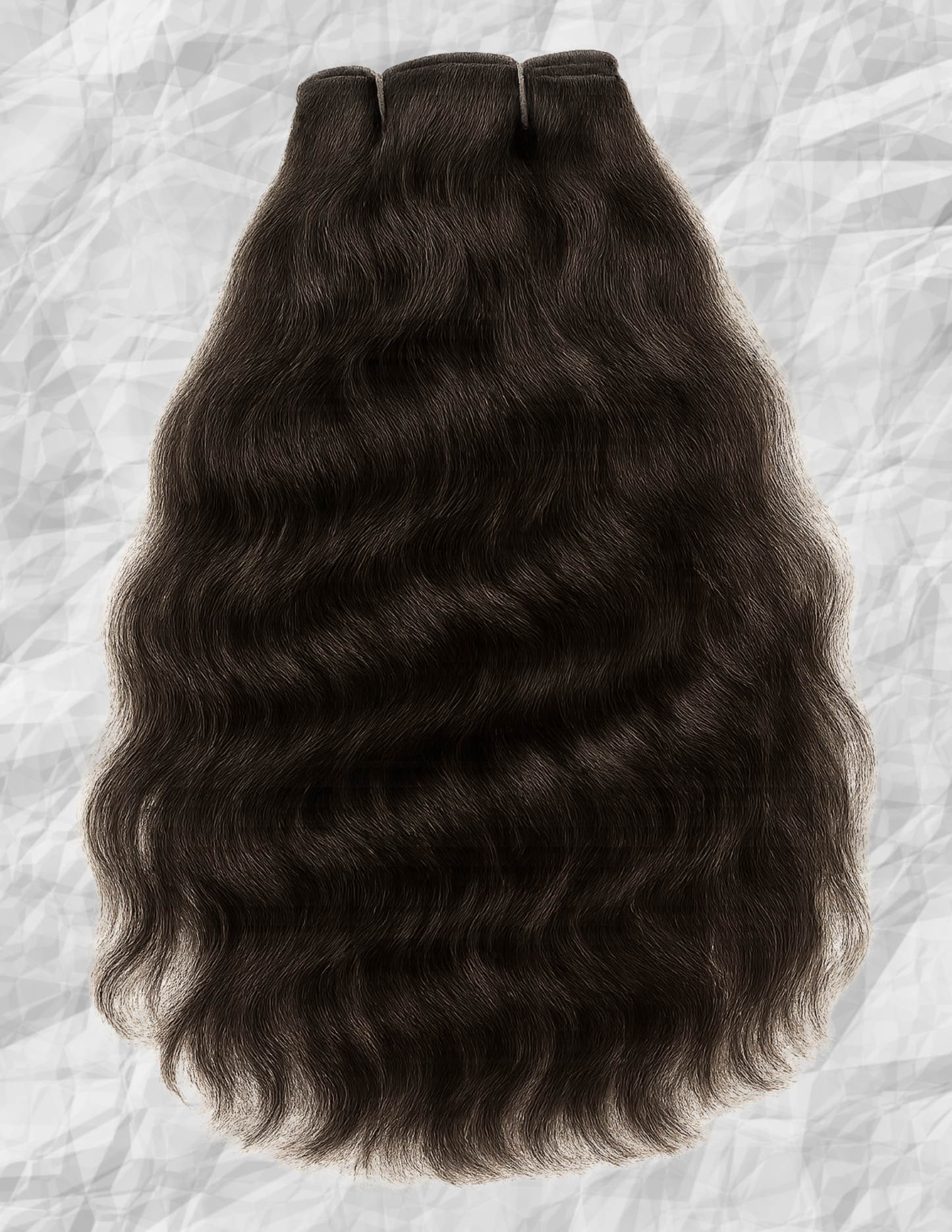 Deep Rich Black RAW Hair - Wavy 2B