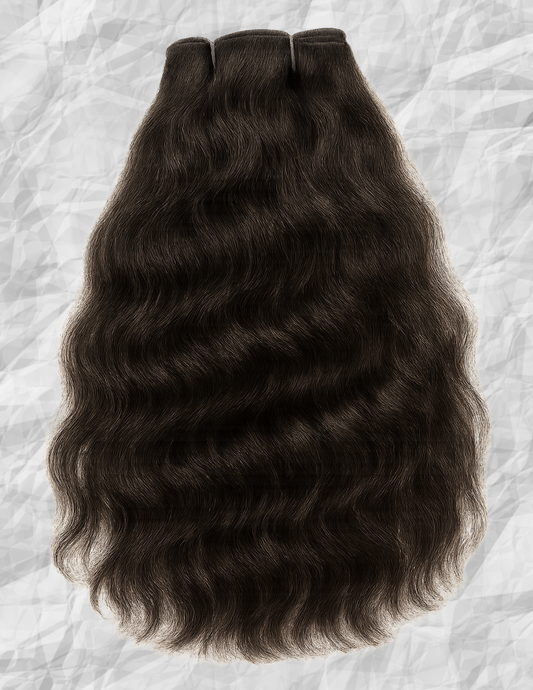 Deep Rich Black RAW Hair - Wavy 2B