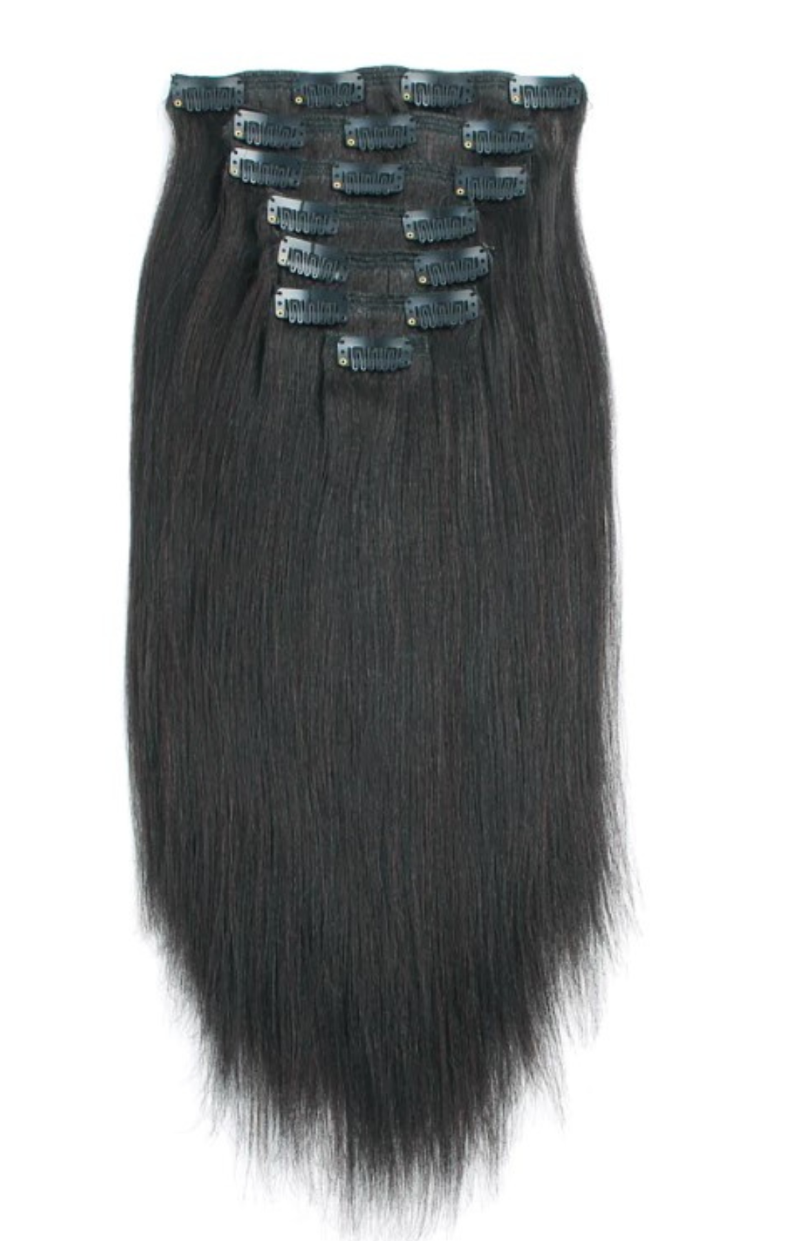 Goldenswish Textured Straight Clip-Ins